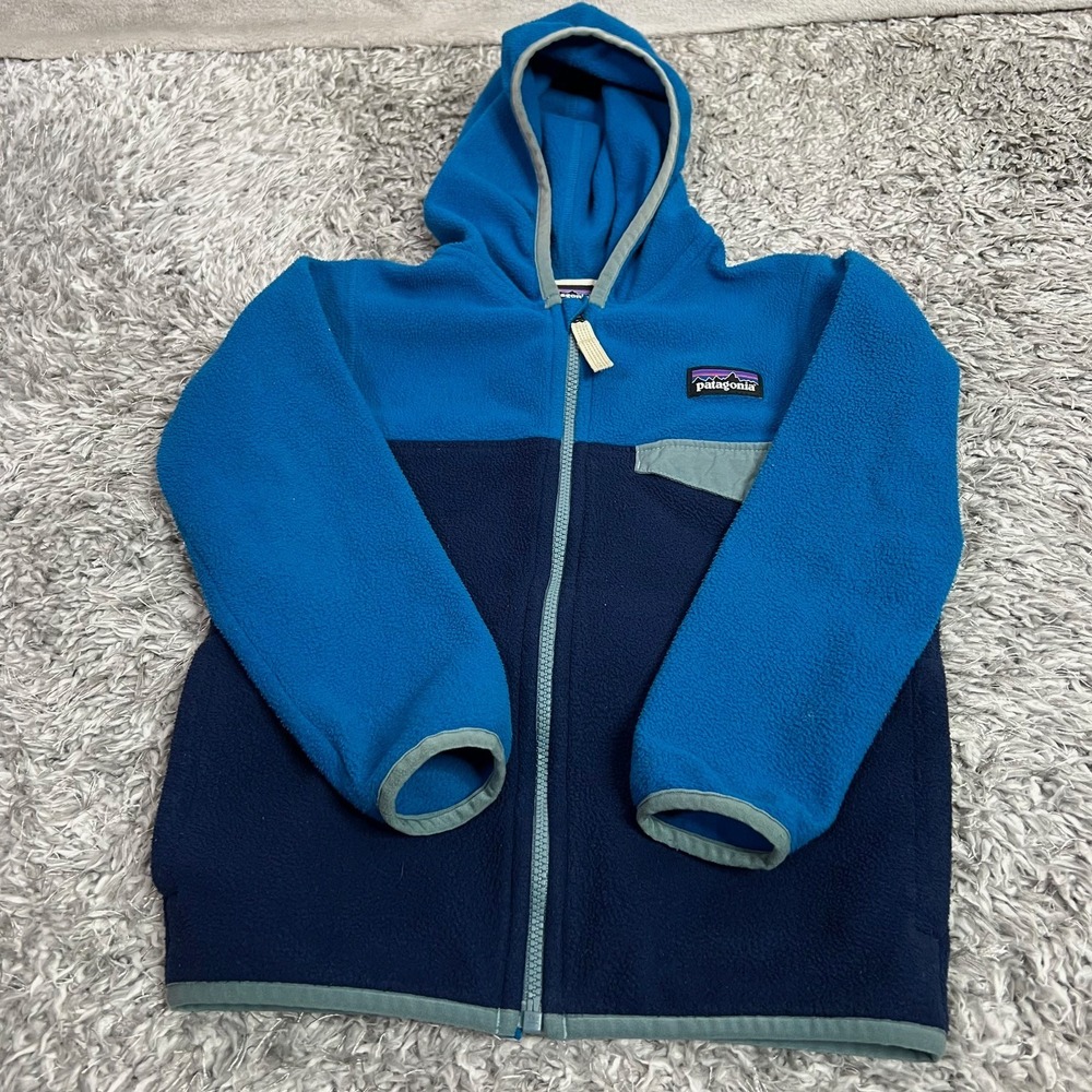Patagonia Toddler Micro D Snap-T Full Zip Fleece Jacket 4T Blue 60155 - Picture 10 of 13